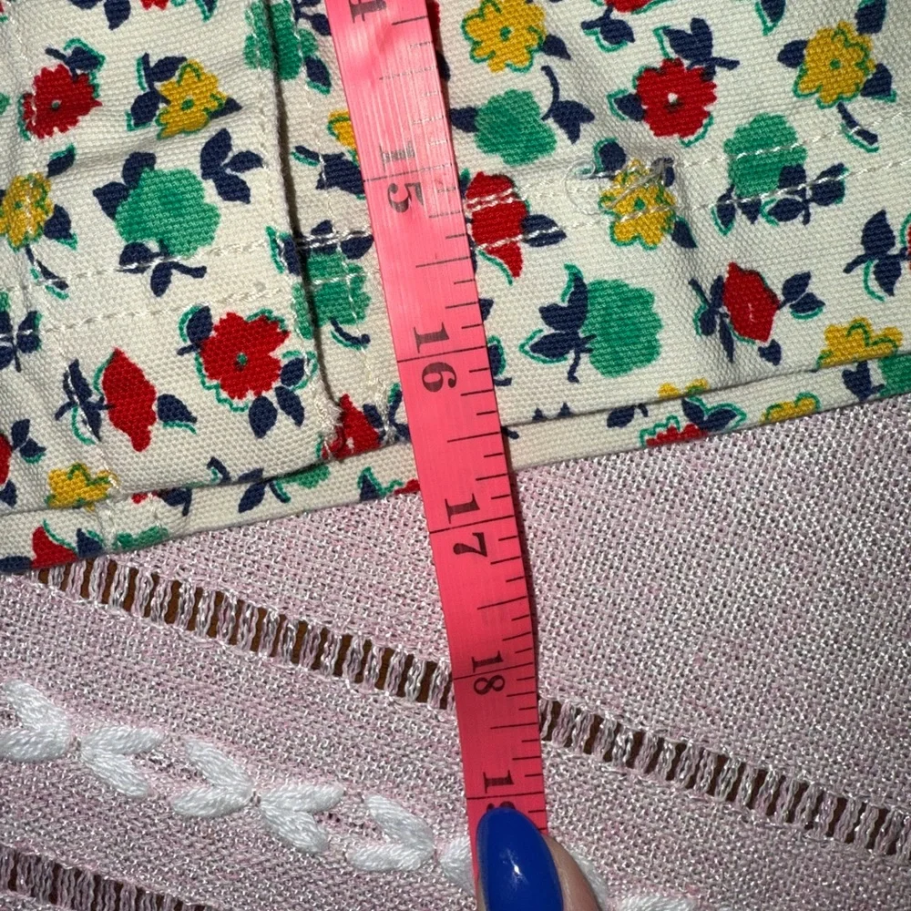 🌼 J.Crew Mercantile Floral Button Front Mini Skirt Size 10 Cotton Stretch